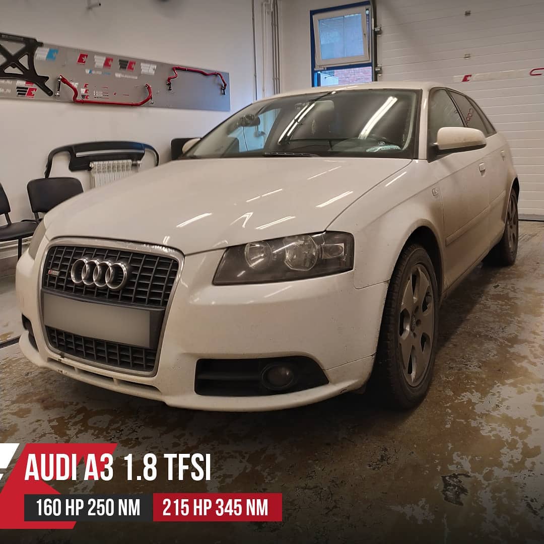 Audi A3 1.8 TFSI - 160Hp 250Nm - Stage1 + Cat-off - 215hp 345Nm